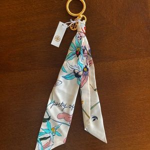 tory burch scarf keychain